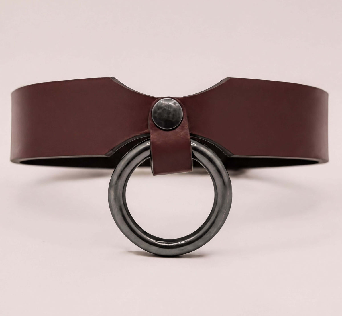 Submissive Collar Purple Leather Pet Play Collar | Submissive Jewelry