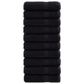 Vidaxl towels solund 10 pcs 600 gsm 50x100 cm black